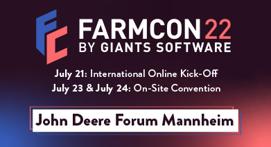GIANTS Software  FarmCon 22 at John Deere: GIANTS Software Announces  Hybrid Event for Farming Simulator Community